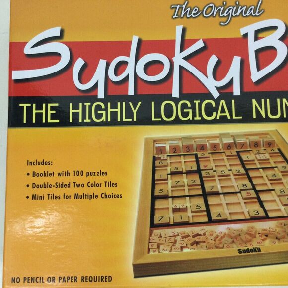 Smart Minds Original Sudoku Wooden Board- Highly Logical Number Puzzle- Complete - Picture 2 of 5